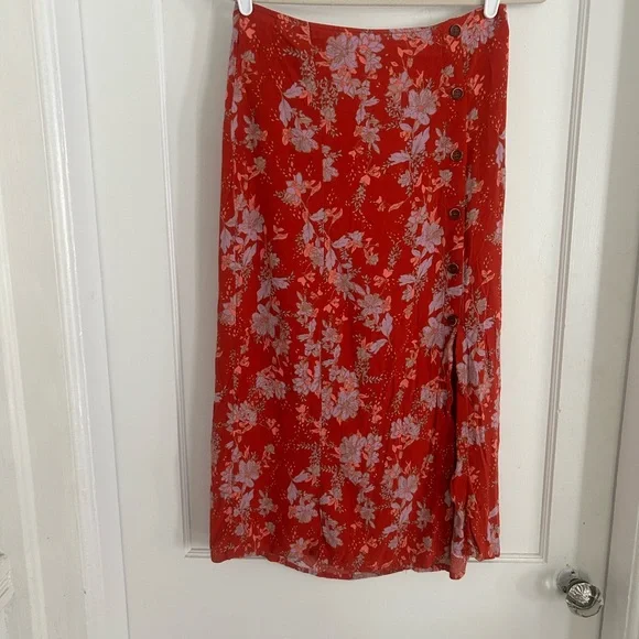 Free People Retro Love Midi Skirt - Picture 2 of 8